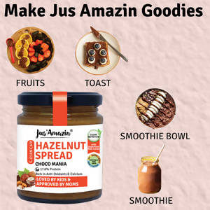 Jus Amazin Hazelnut Spread Crunchy - Choco Mania 
