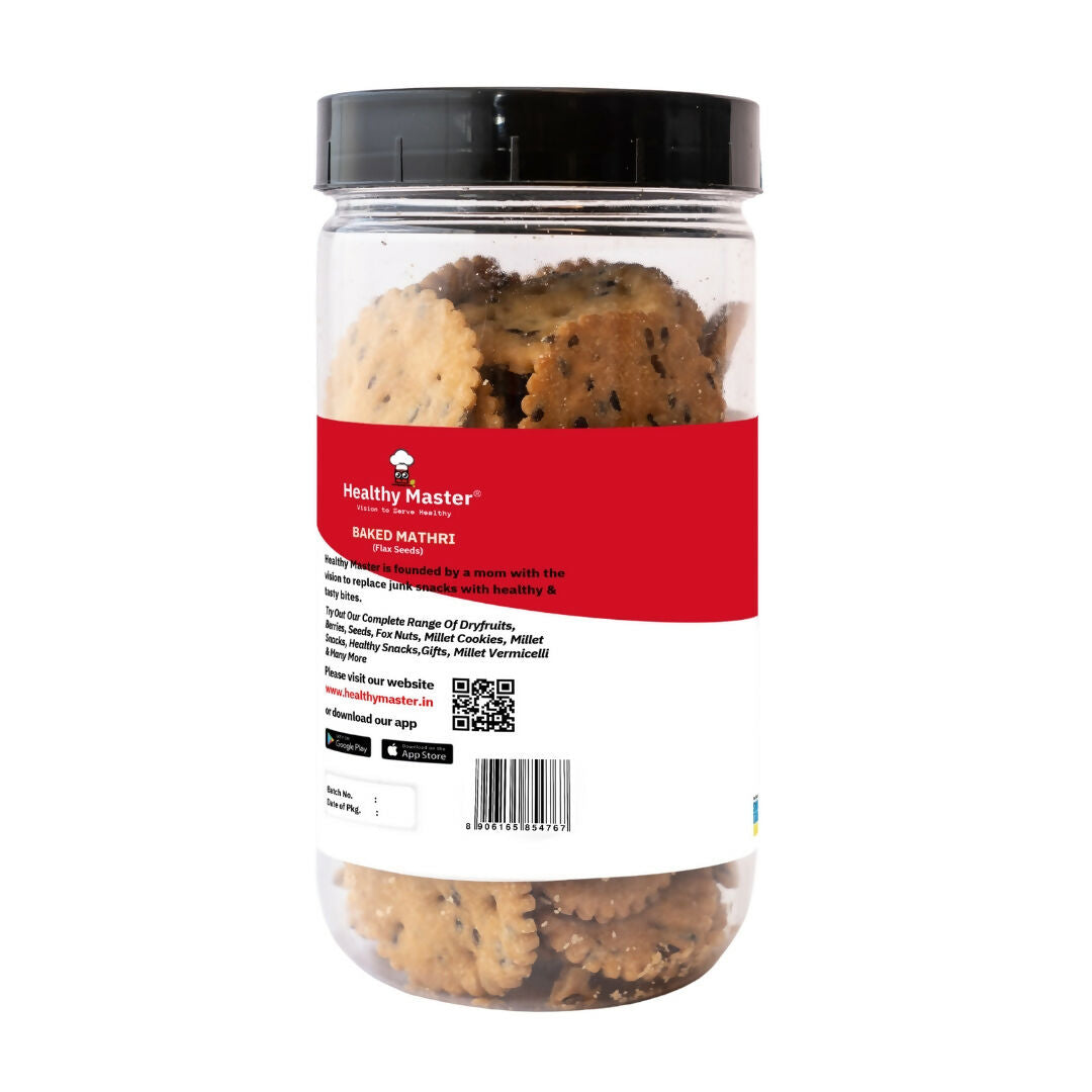 Healthy Master Baked Wheat Mathri (Flax Seed) 