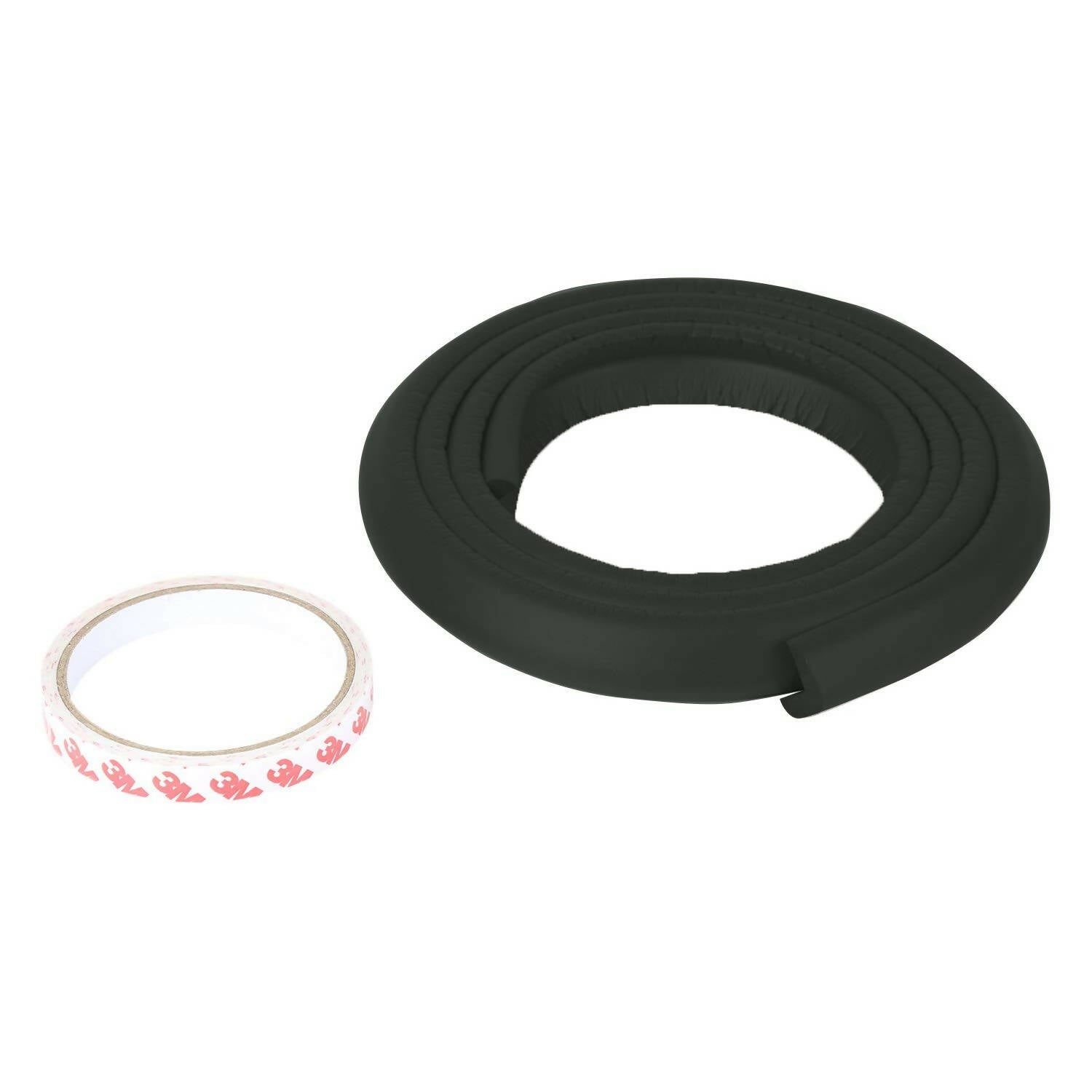 Safe-O-Kid Unique High Density L-Shaped 2 Mtr Long 2 Edge Guard Strips- Black
