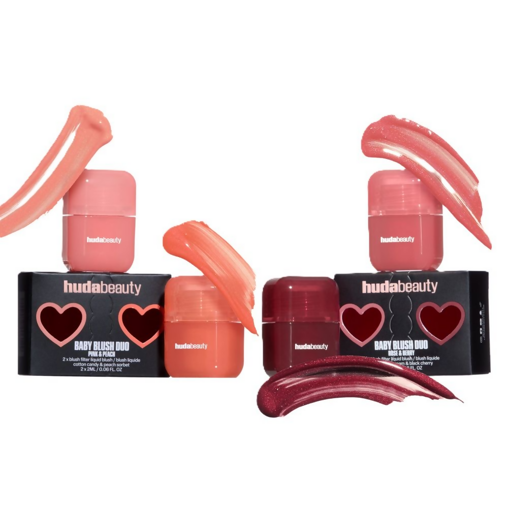 Huda Beauty Baby Blush Duo - Pink & Peach | Swadesiicart