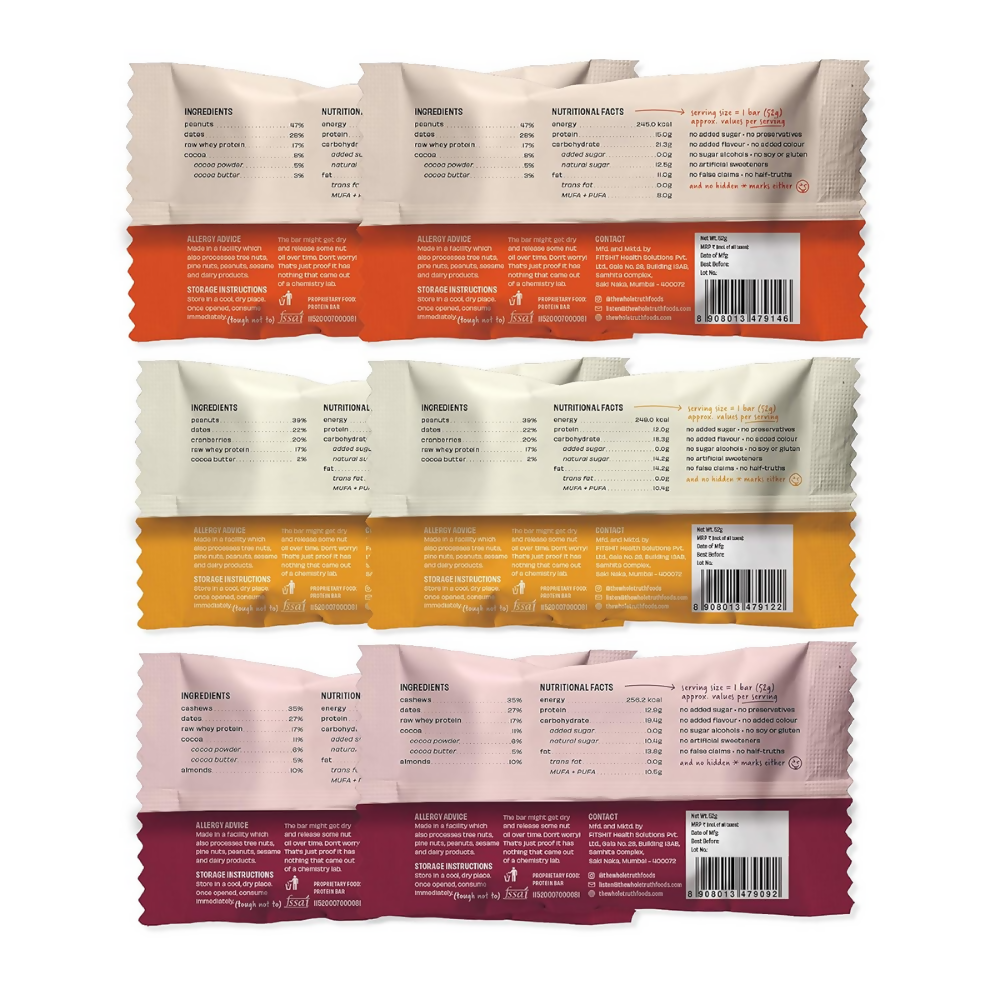 The Whole Truth Protein Bars - Peanut Heavy  Grab2Buy The Whole Truth Grab2Buy