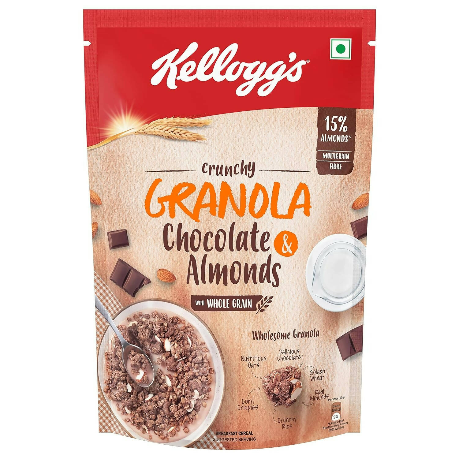 Kellogg's Crunchy Granola Chocolate & Almonds 