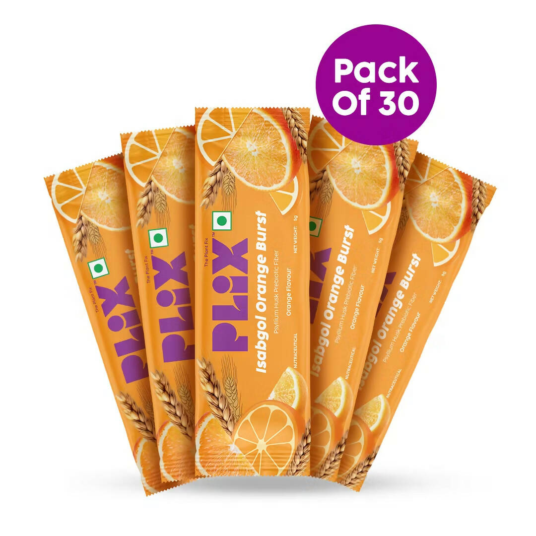 PLIX The Plant Fix Isabgol Orange Burst with Oat Fiber 