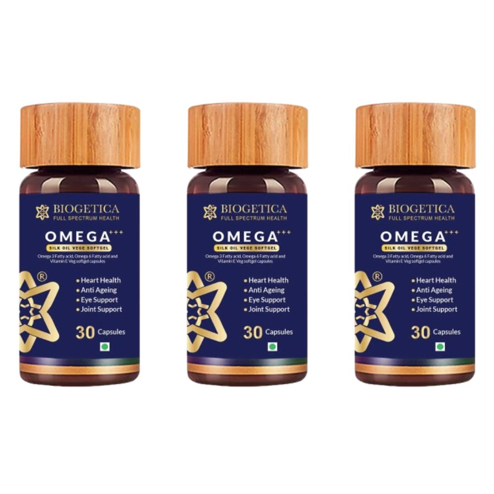 Biogetica Omega+++ Silk Oil Vege Softgel Capsules  Grab2Buy Biogetica Grab2Buy