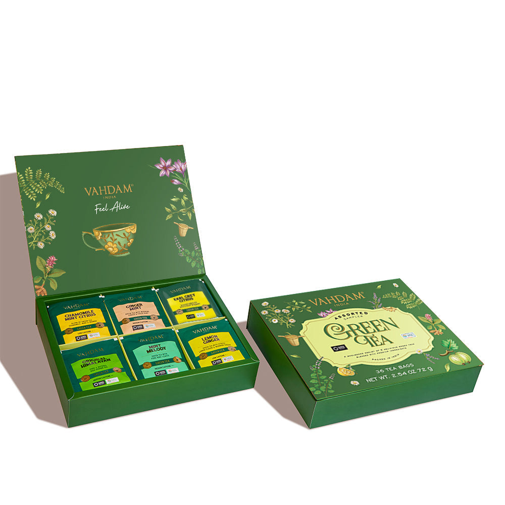 Green Tea Assortment, Gift Set, 36 Teas 