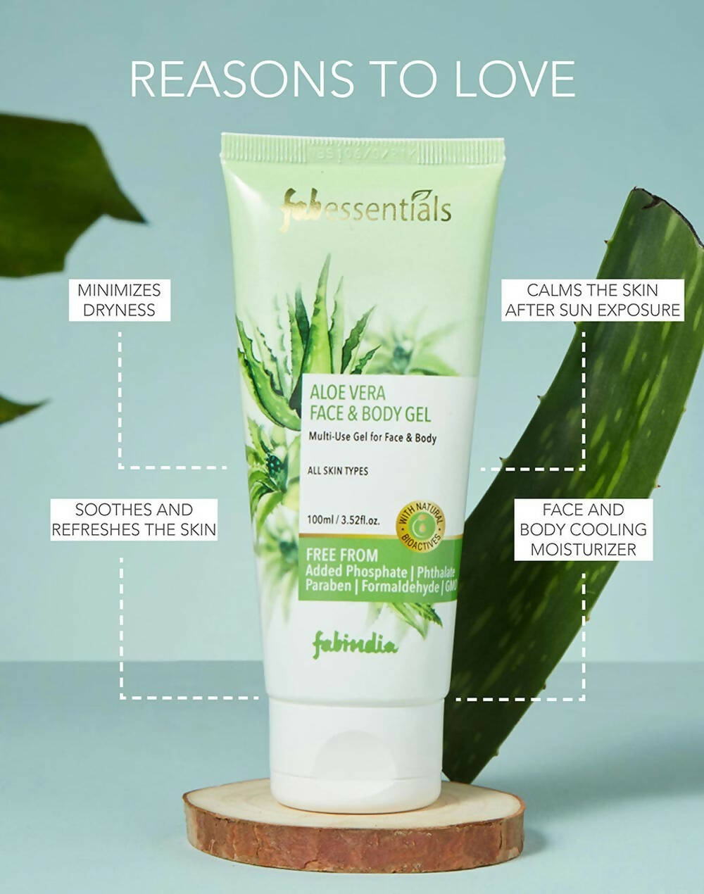 Fabessentials Aloe Vera Face & Body Gel - Grab2buy