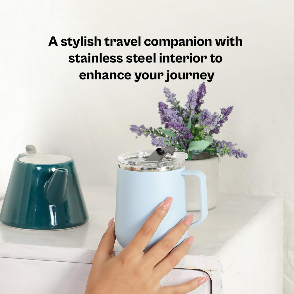 Udyan Tea Stainless Steel Insulated Mug - Frost Blue  Grab2Buy Udyan Tea Grab2Buy