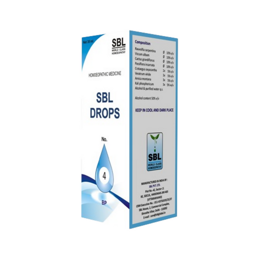 SBL Homeopathy Drops No. 4 (For BP)