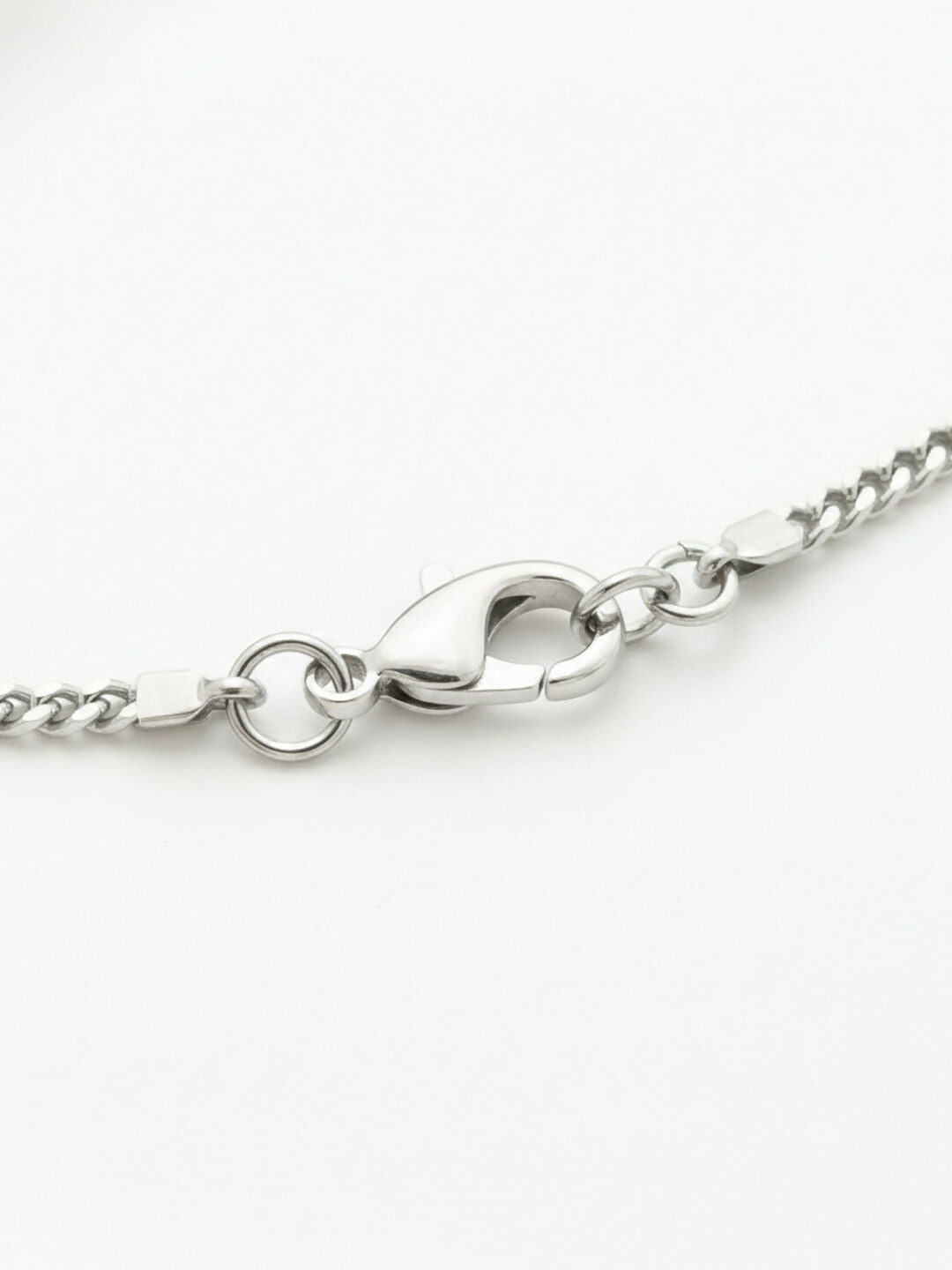 NVR Men's Silver Plated Stainless Steel Chain