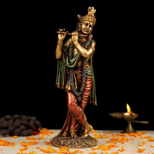 Profound Craft Resin Lord Krishna Idol - Grab2buy