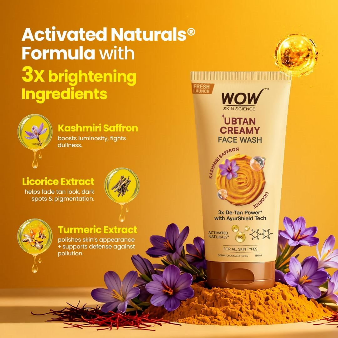 WOW Skin Science Ubtan Creamy Face Wash  Grab2Buy Wow Skin Science Grab2Buy