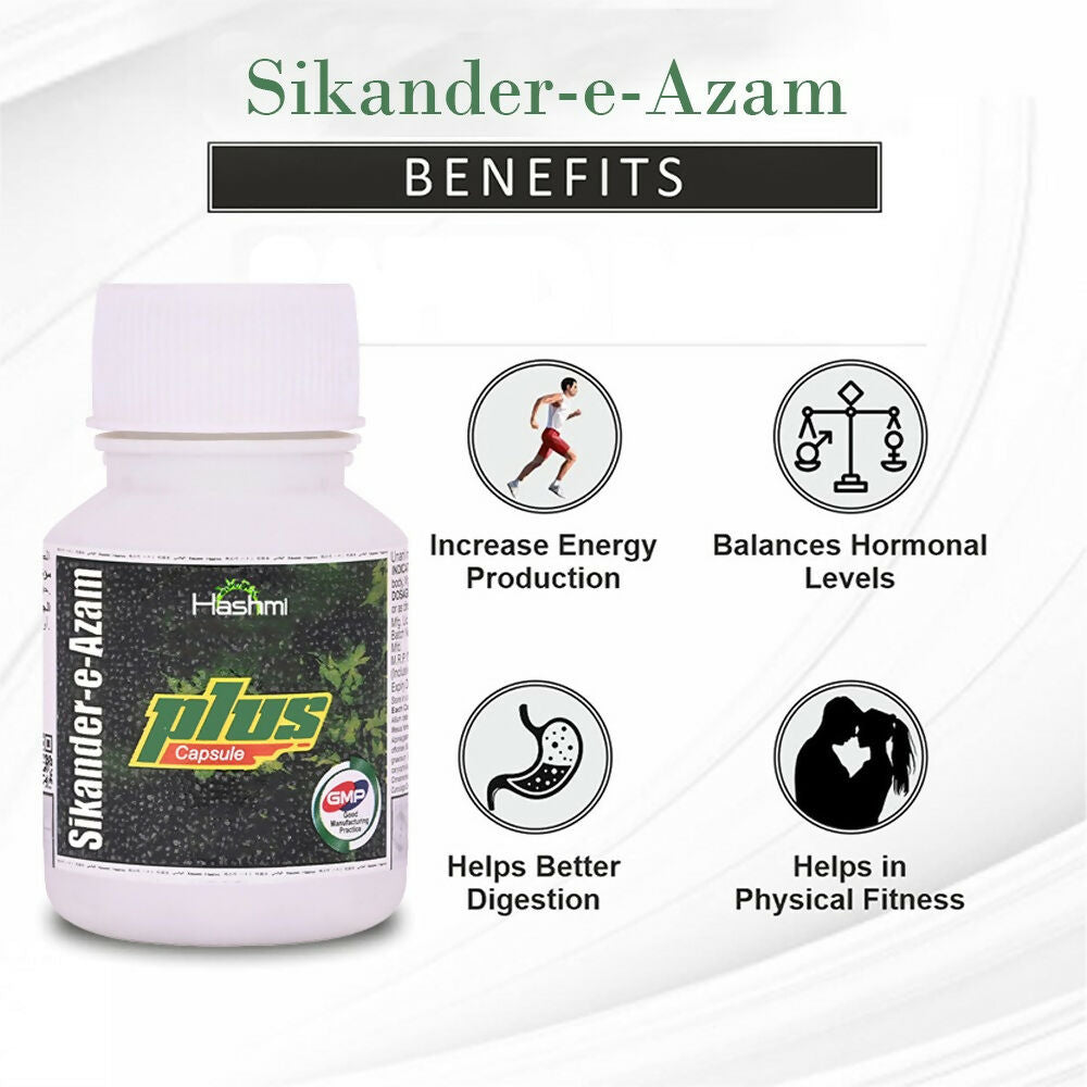 Hashmi Sikander-E-Azam Plus Capsule – May Support Men's Wellness & Vitality - Grab2buy