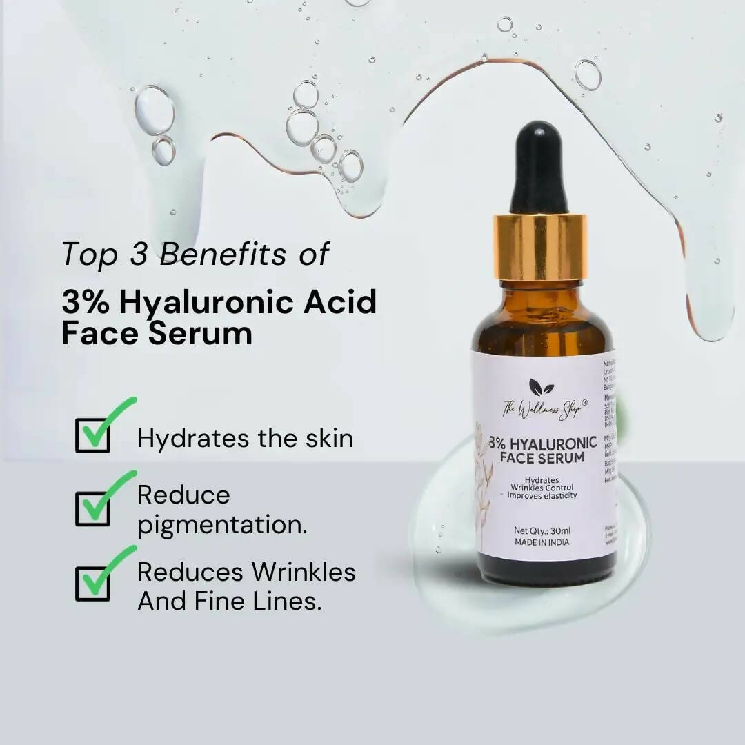 The Wellness Shop 3% Hyaluronic Face Serum  Grab2Buy The Wellness Shop Grab2Buy