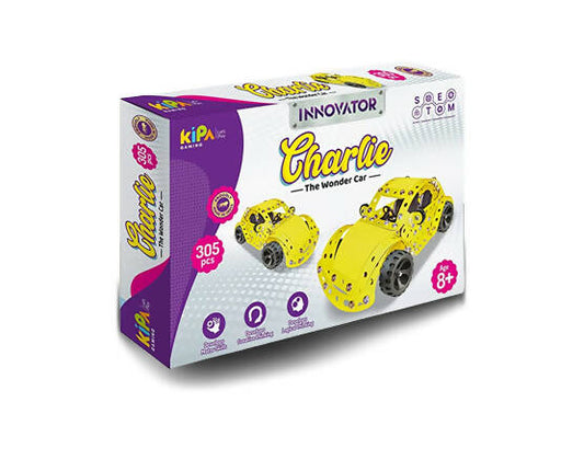 Kipa Innovator - Charlie- 1 DIY Laser Cut, Educational, Learning, Stem, Building and Construction Toys +5 Years