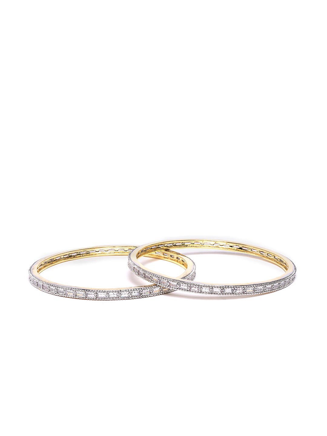 Priyaasi Women Set of 2 AD Studded Bangles 