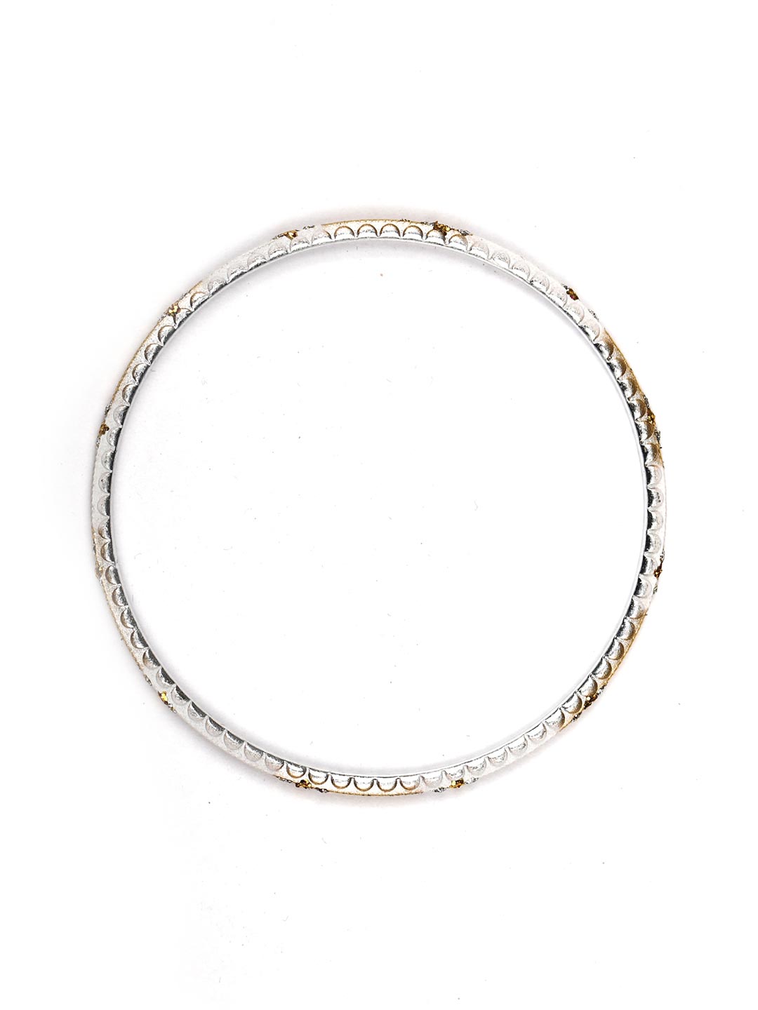 Priyaasi Women White & Golden Set of 24 Bangles 