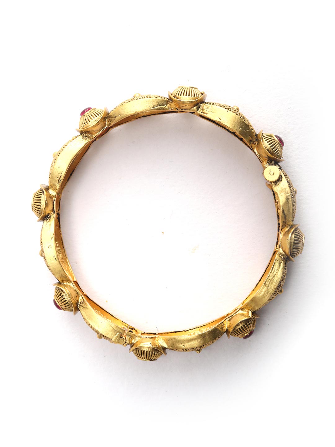 Priyaasi Women Artificial Stones Gold-Polished Set of 2 Bangle Set 