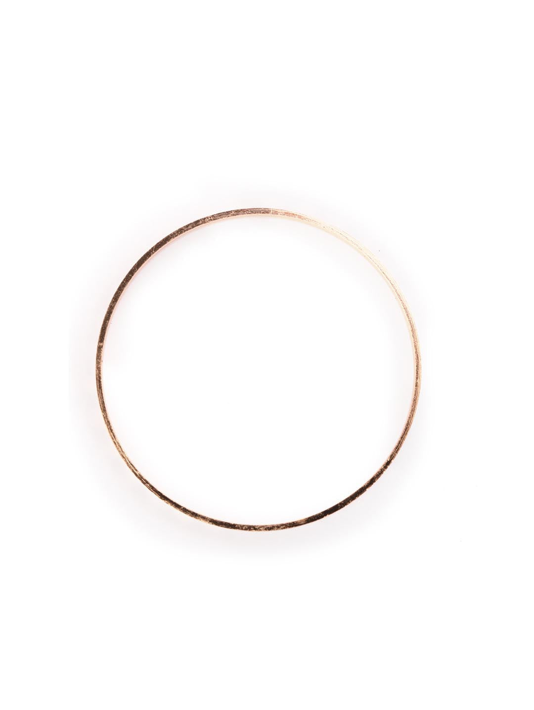 Priyaasi Women Set of 2 Rose Gold-Polished Bangles Set 