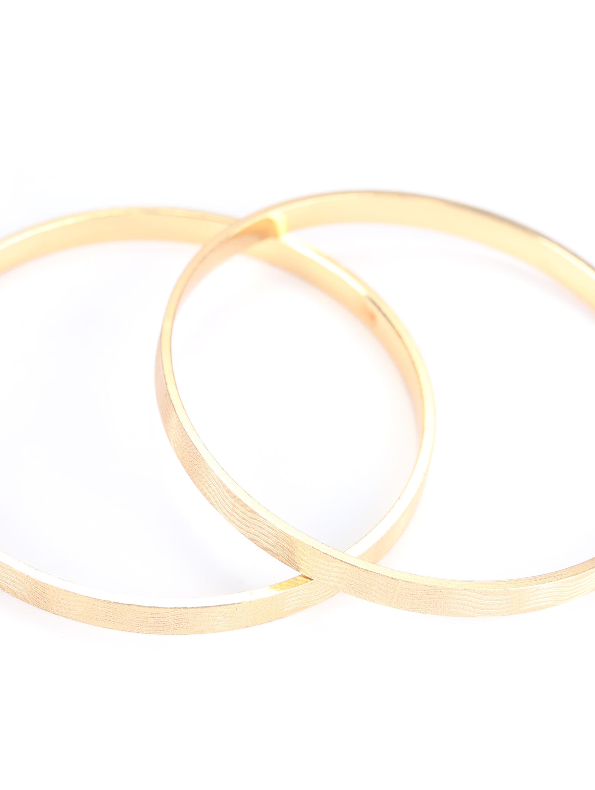 Priyaasi Women Gold-Polished Set of 2 Bangle Set 