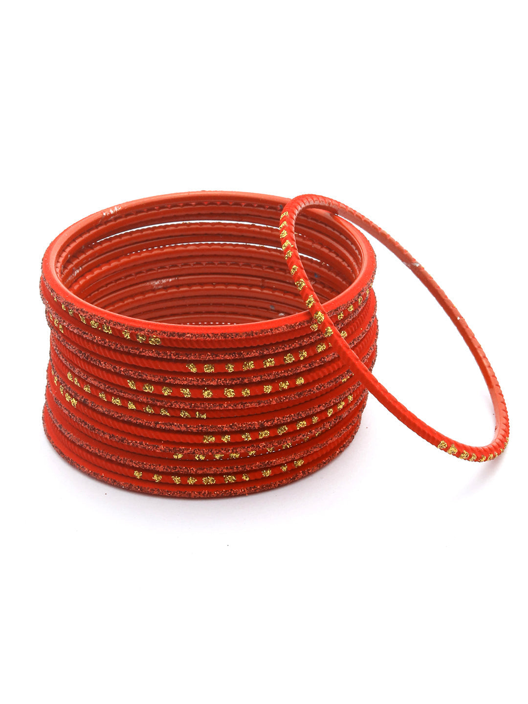 Priyaasi Women Red Set of 24 Bangle Set 