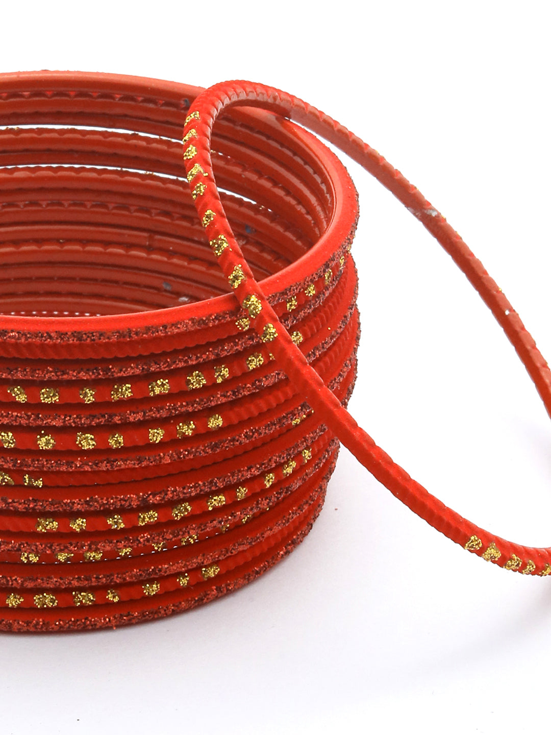 Priyaasi Women Red Set of 24 Bangle Set 