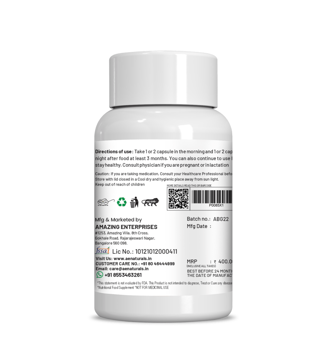 Ae Naturals Barley Grass Capsules - Grab2buy