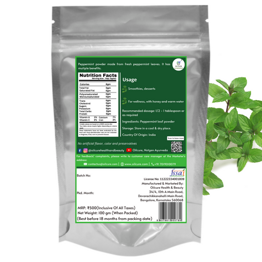 Nxtgen Ayurveda Peppermint Leaves Powder - Grab2buy