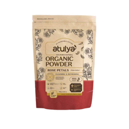 Atulya Natural Rose Petals Organic Powder - Grab2buy