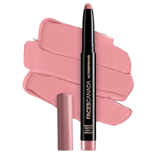 Faces Canada Ultime Pro HD Intense Matte Lipstick + Primer - Nearly Nude (Nude)
