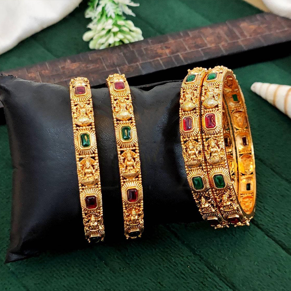 JS Fashion South Indian Style Wedding Wear Bangles Set