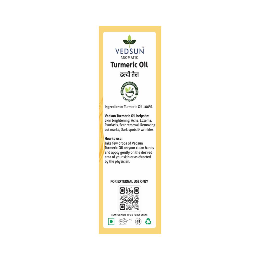 Vedsun Naturals Turmeric/Haldi Oil Pure & Organic for Skin 
