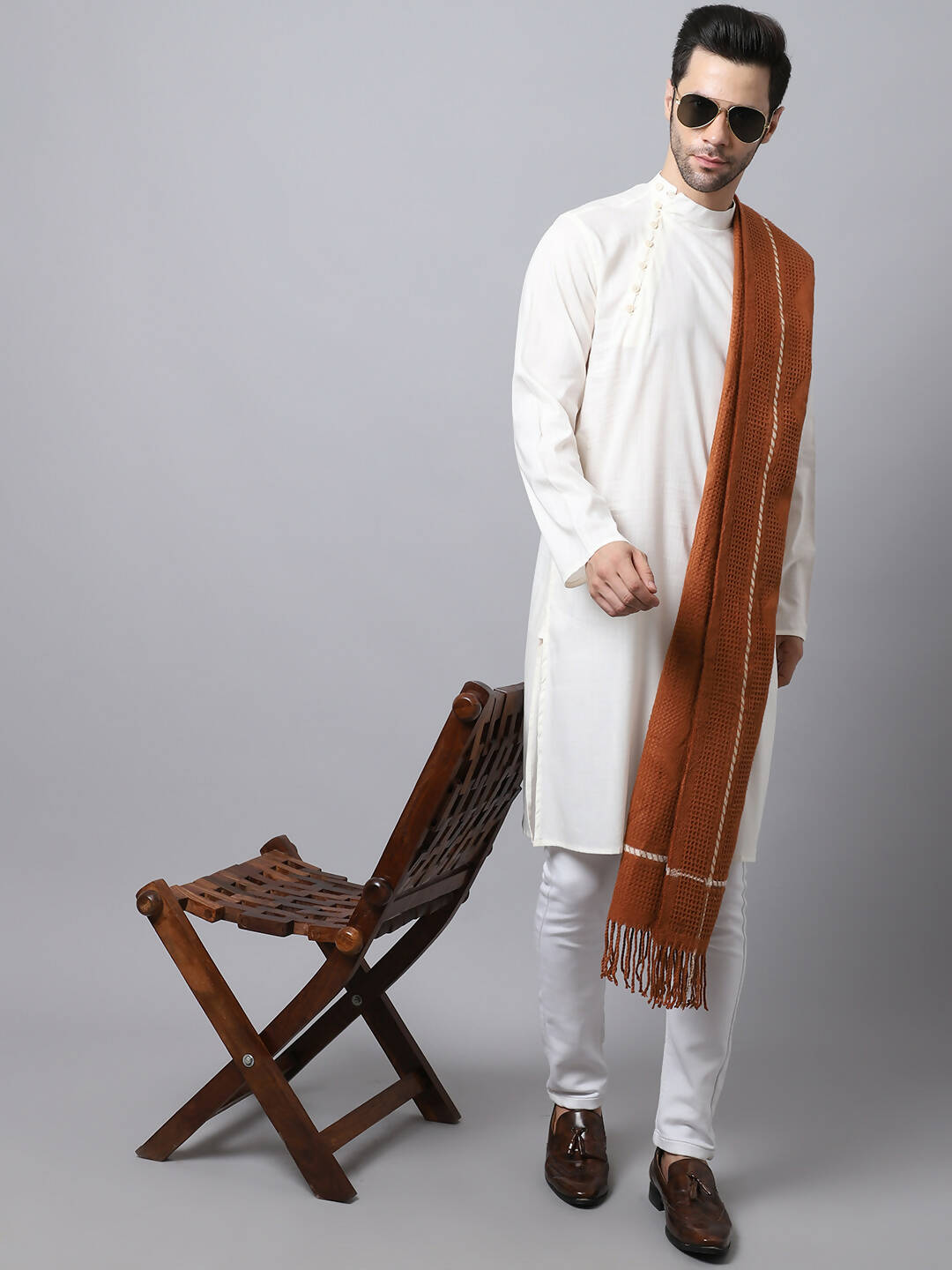 Even Apparels White Pure Cotton Men's Kurta With Side Placket 