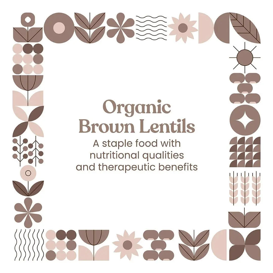 Bharat Vedica Organic Brown Lentils - Organic Masoor Dal Sabut