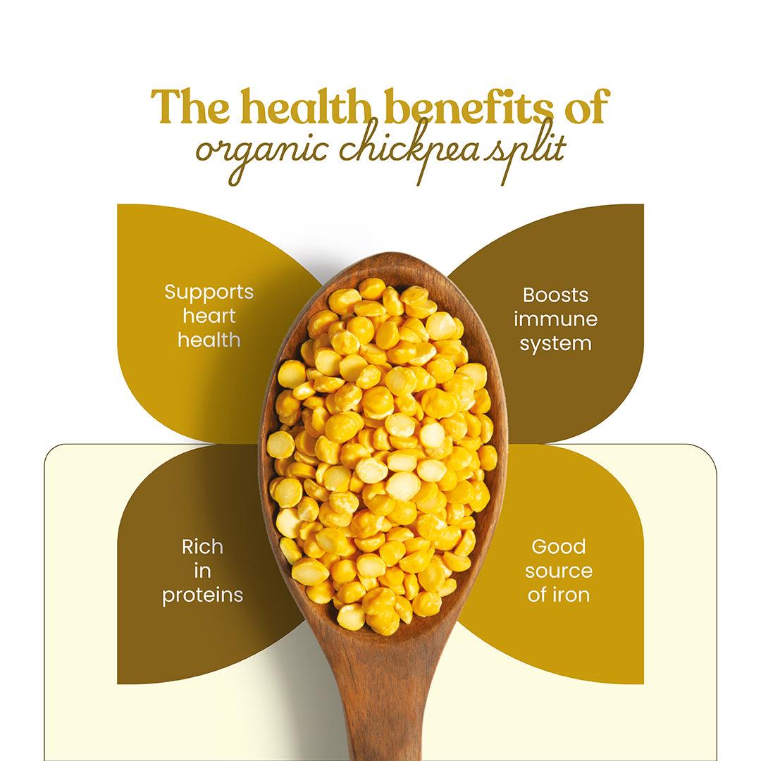Bharat Vedica Organic Chickpea Split - Organic Chana Dal