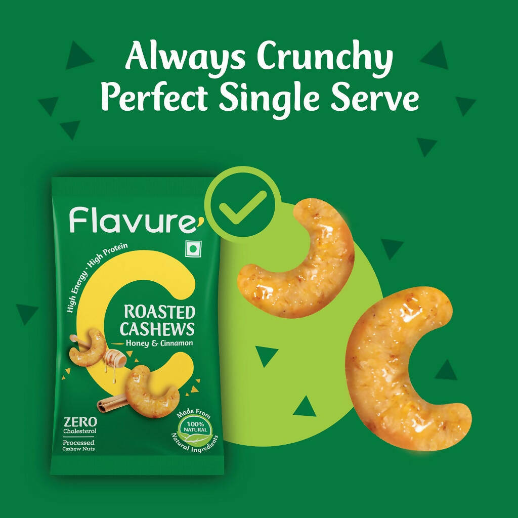 Flavure Roasted Cashew - Honey & Cinnamon 