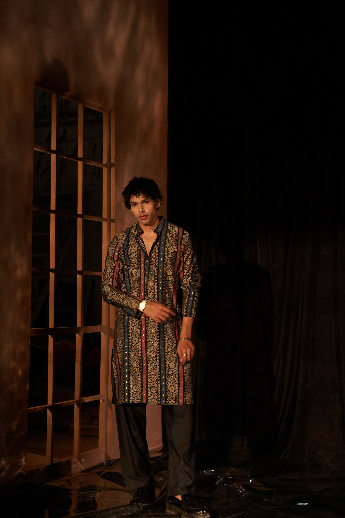 Multy Modal Silk Designer Printed Men's Kurta Set - Mahotsav
