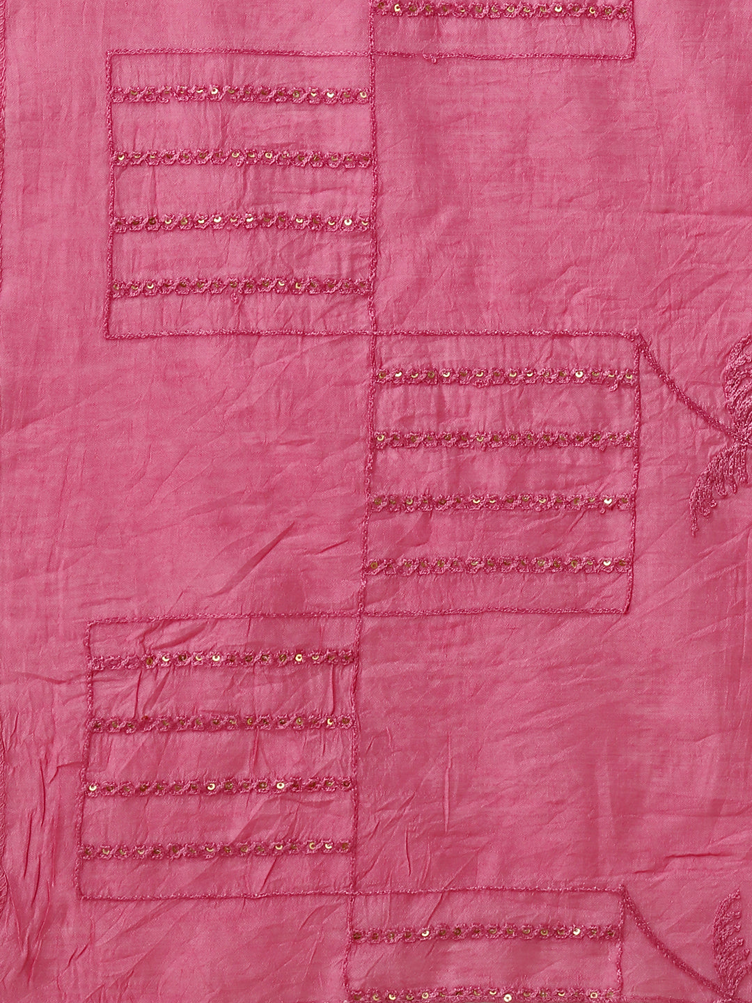 Embroidered Pink Kurta With Pant And Dupatta Set, Multicolor - Hiral Fashion