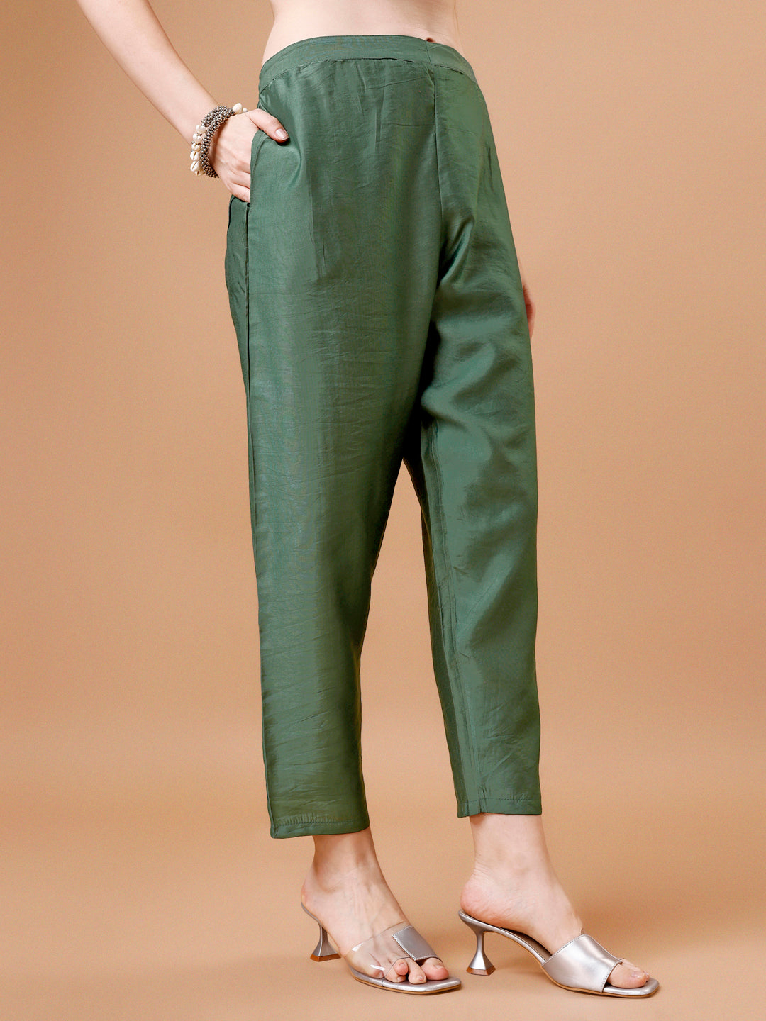 Hand Beads Embroidered Kurta With Pant & Dupatta, Multicolor - Hiral Fashion