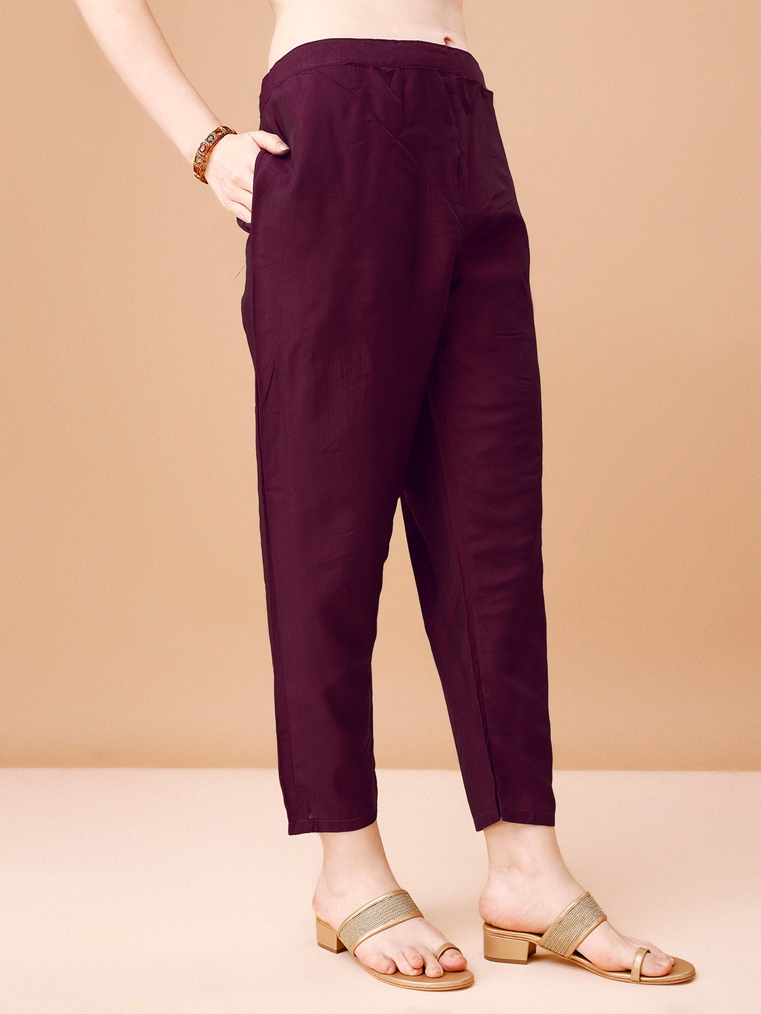 Hand Embroidered Kurta With Pant & Dupatta, Multicolor - Hiral Fashion