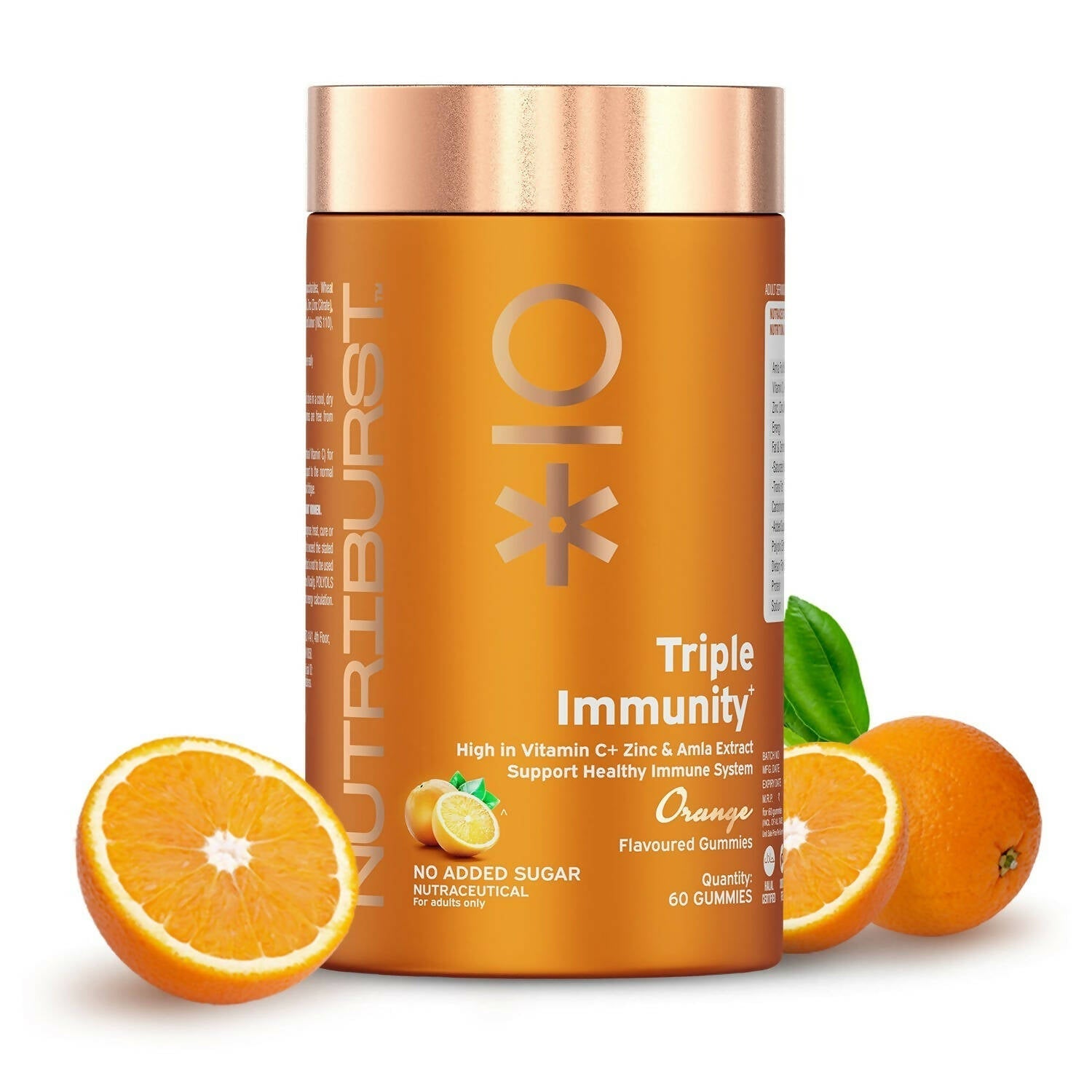 Nutriburst Triple Immunity Gummies With Vitamin C, Zinc & Amla 