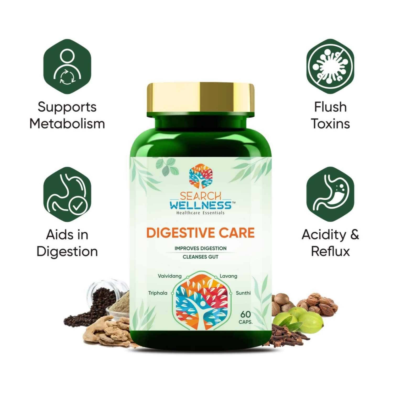 Search Wellness Digestive Care Capsules - Grab2buy