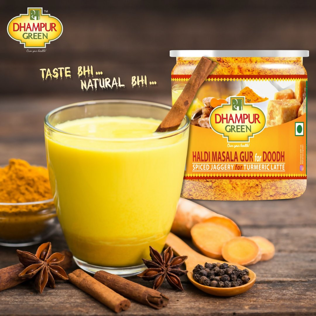 Dhampur Green Haldi Masala Gur for Doodh - Grab2buy