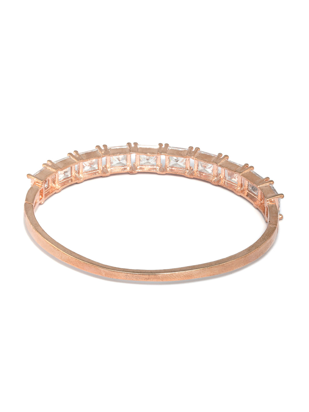 Priyaasi Women Elegant Solitaire Rose Gold Bracelet 