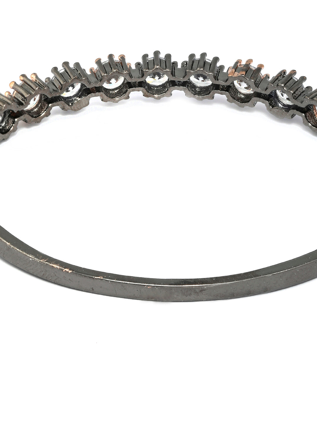 Priyaasi Women Dual Toned American Diamond Bracelet 