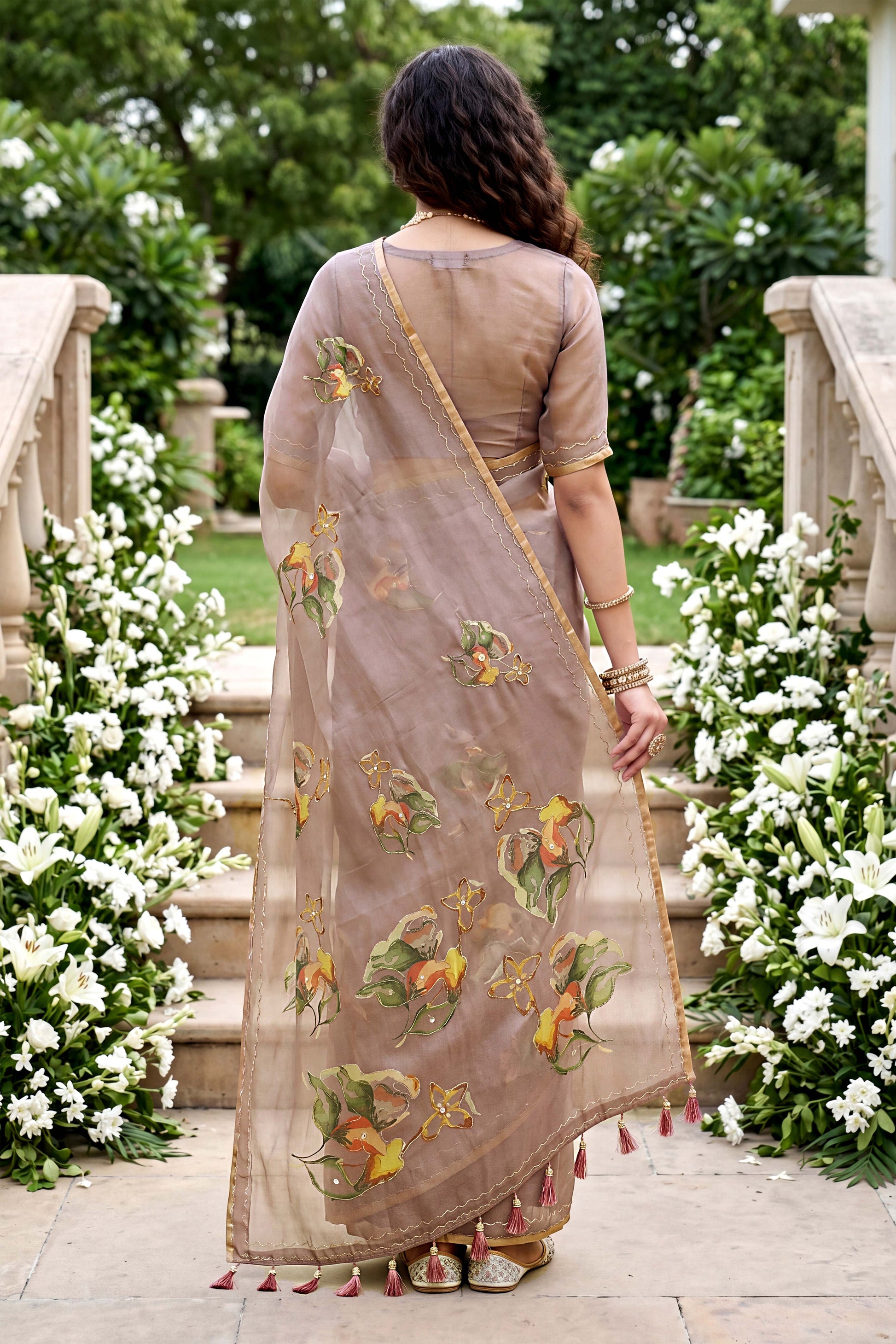 Sangam Prints Purple Cotton Print Woven Work Traditional Saree