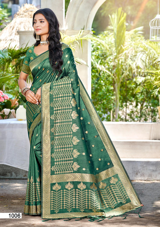 Sangam Prints Navy Blue Assam Silk Woven Work Traditional Saree