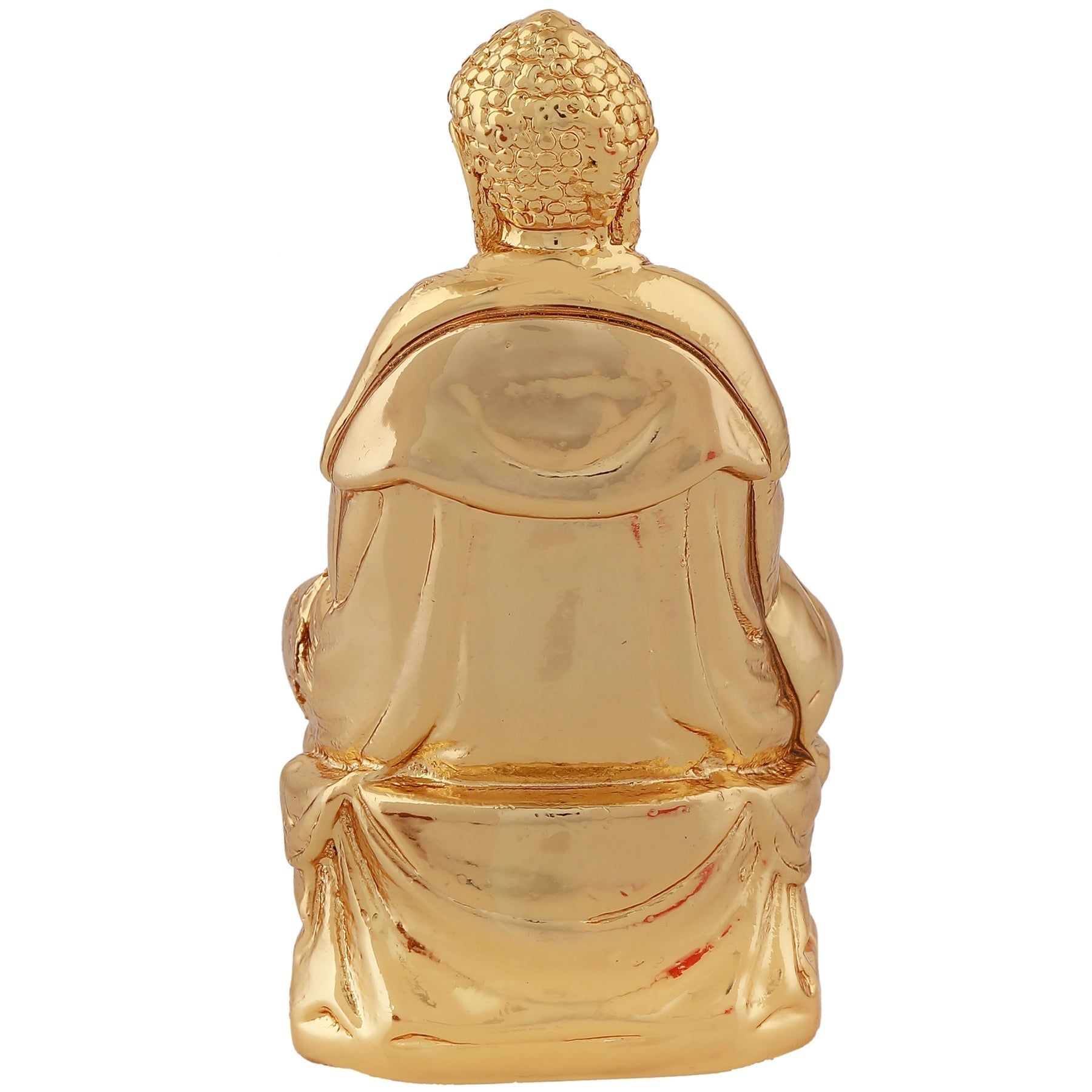 Estele Gold-Polished Lord Gautam Buddha Mediatating Idol statue for Home Décor/Gifts 