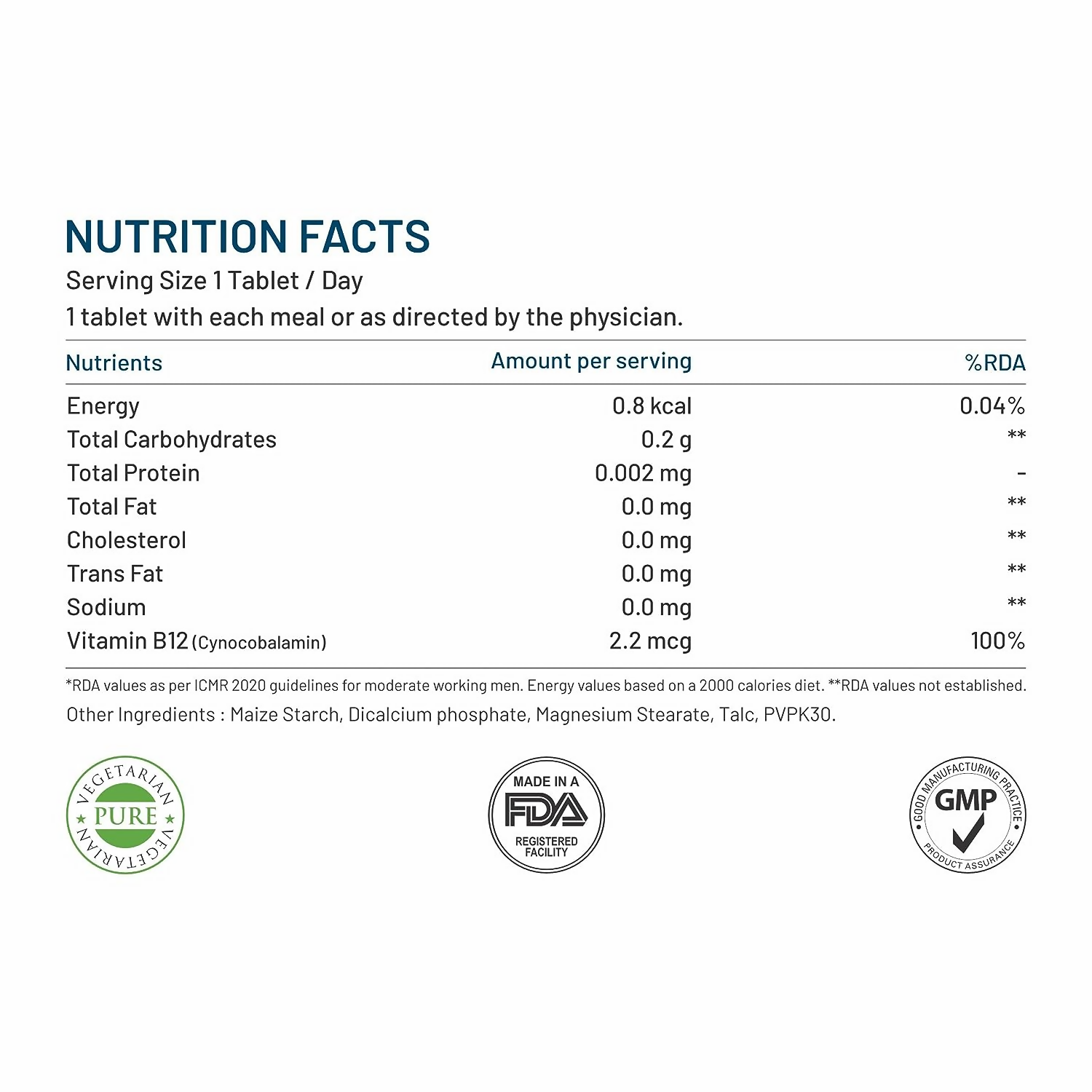 Bliss Welness Vitamin B12 Tablets 
