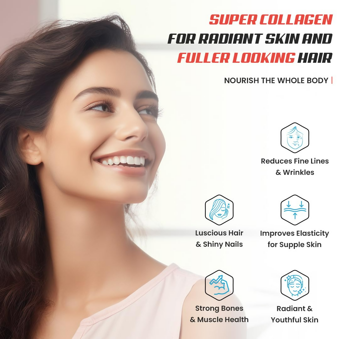 Naturyz Marine Collagen Skin X5 Power For Women & Men (Lemon Flavour) 