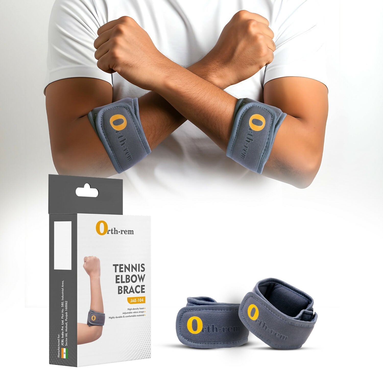 Orth-rem Tennis Elbow Support Brace Strap For Men & Women 